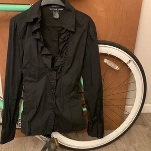 Black super sexy shirt with bow or knot in the front or back as you like